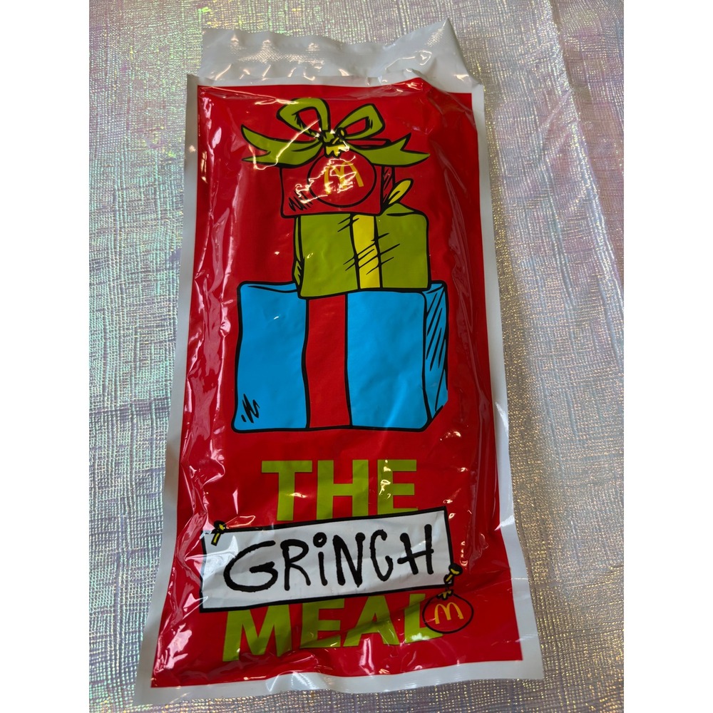 McDonalds‎ The Grinch Meal Socks Yellow Christmas Holiday Grinchmas New